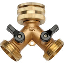 2-Way Brass Tap Adapter for Standard Taps | Hoselink