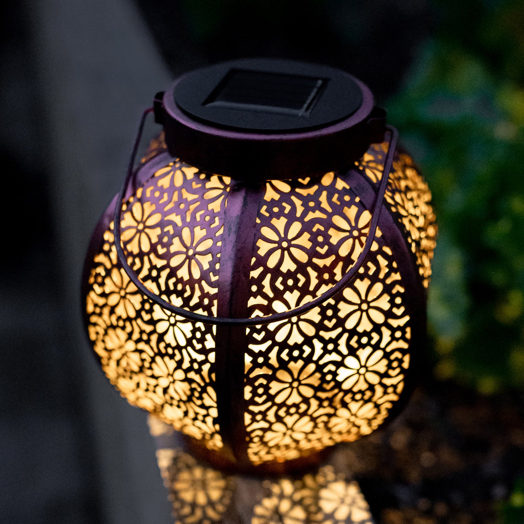 Moroccan Outdoor Solar Lights | Moroccan LED Solar Lantern – Hoselink